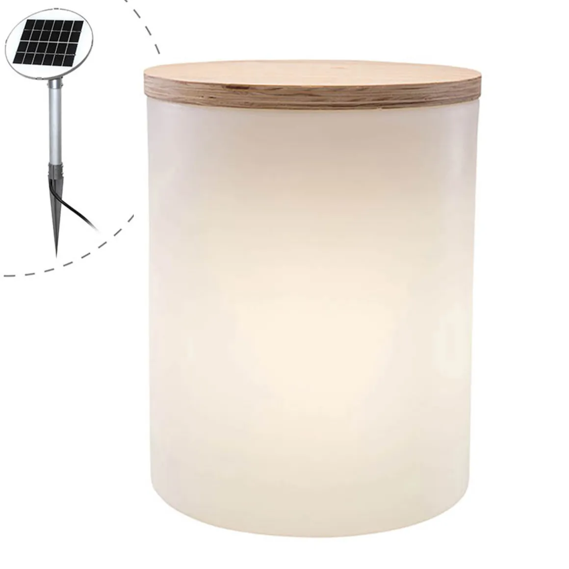 8 seasons design Shining Drum LED Solar- / Dekoleuchte