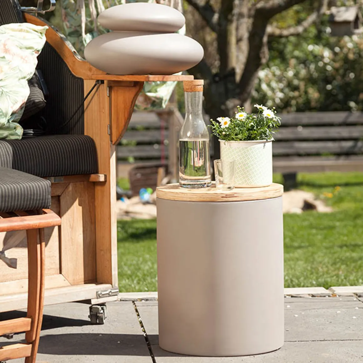 8 seasons design Shining Drum LED Solar- / Dekoleuchte