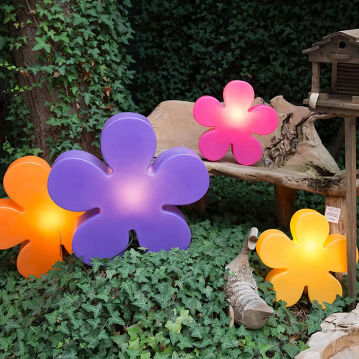 8 seasons design Shining Flower LED Solar- / Dekoleuchte, Ø: 40 cm