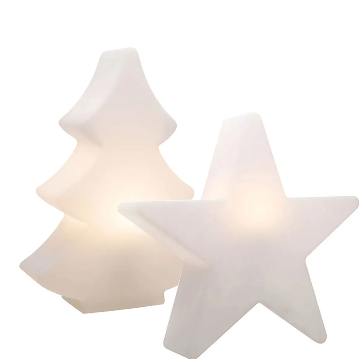 8 seasons design Shining Star und Tree RGB LED Dekoleuchte, 2er-Set
