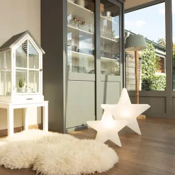 8 seasons design Shining Star Dekoleuchte 40 und 60 cm, 2er-Set