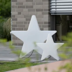 8 seasons design Shining Star Dekoleuchte 40 und 60 cm, 2er-Set