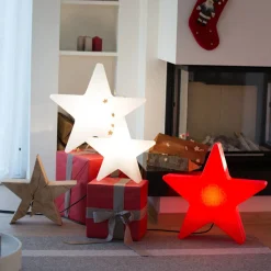 8 seasons design Shining Star Merry Christmas Dekoleuchte, Höhe: 54 cm