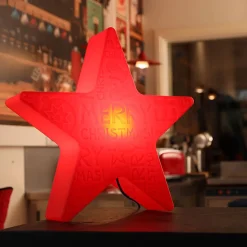 8 seasons design Shining Star Merry Christmas Dekoleuchte, Höhe: 54 cm