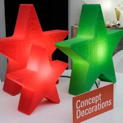 8 seasons design Shining Star Merry Christmas Dekoleuchte, Höhe: 54 cm