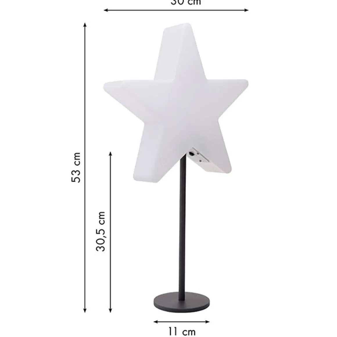 8 seasons design Shining Window Star LED Akkuleuchte