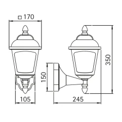 Albert 1812 Außenwandleuchte