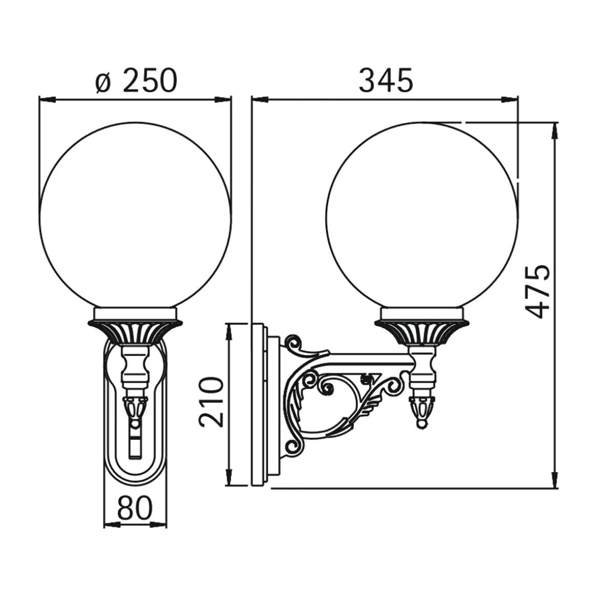 Albert 0609 Außenwandleuchte