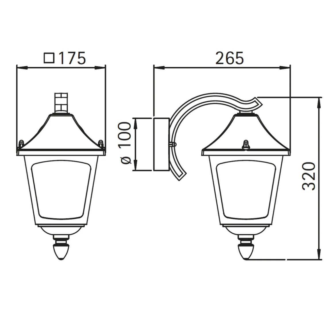 Albert 1821 Außenwandleuchte