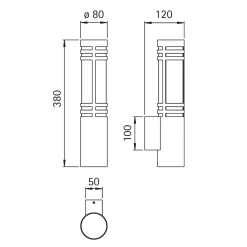 Albert 690258 Außenwandleuchte