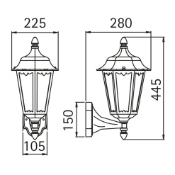 Albert 1818 Außenwandleuchte