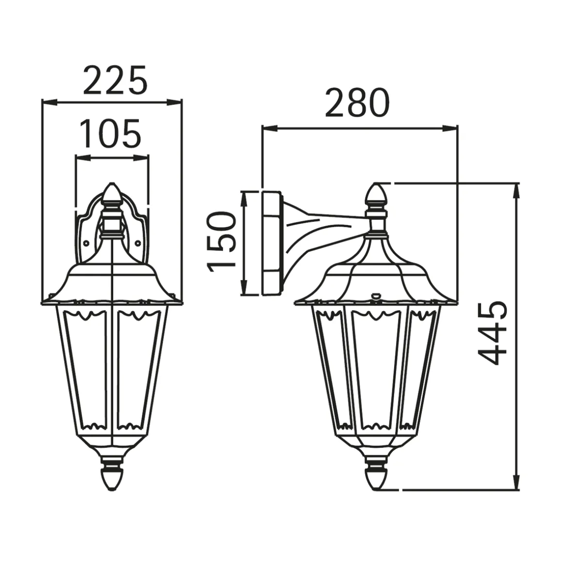 Albert 1819 Außenwandleuchte