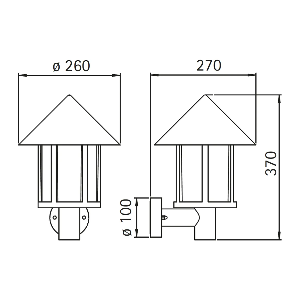 Albert 1824 Außenwandleuchte