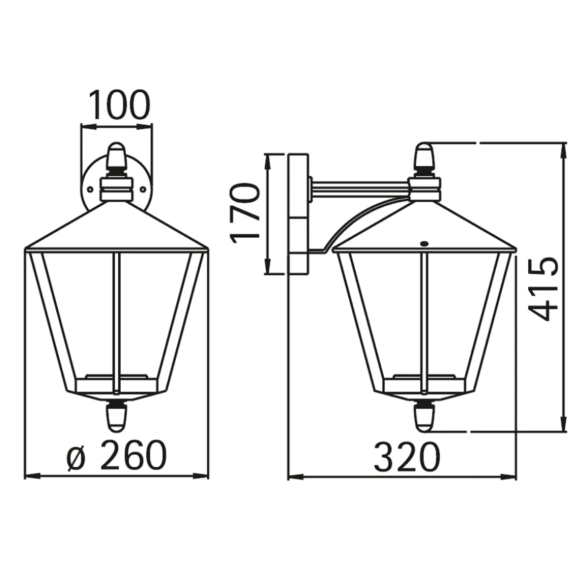 Albert 1816 Außenwandleuchte
