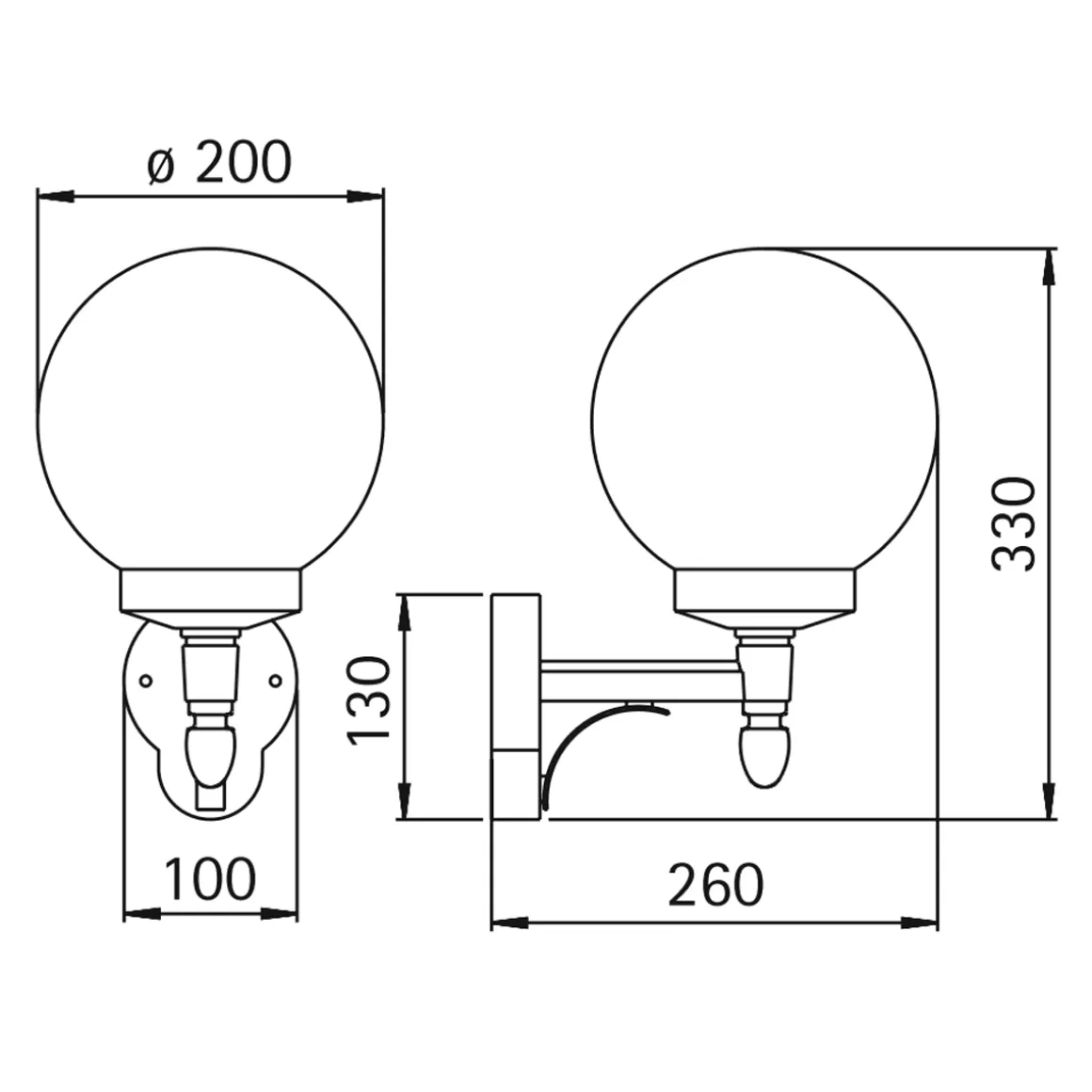 Albert 0698 Außenwandleuchte