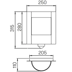 Albert 69618 Außenwandleuchte