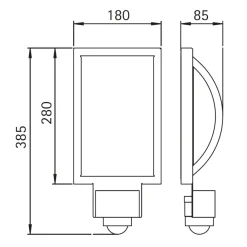 Albert 69639 Außenwandleuchte LED