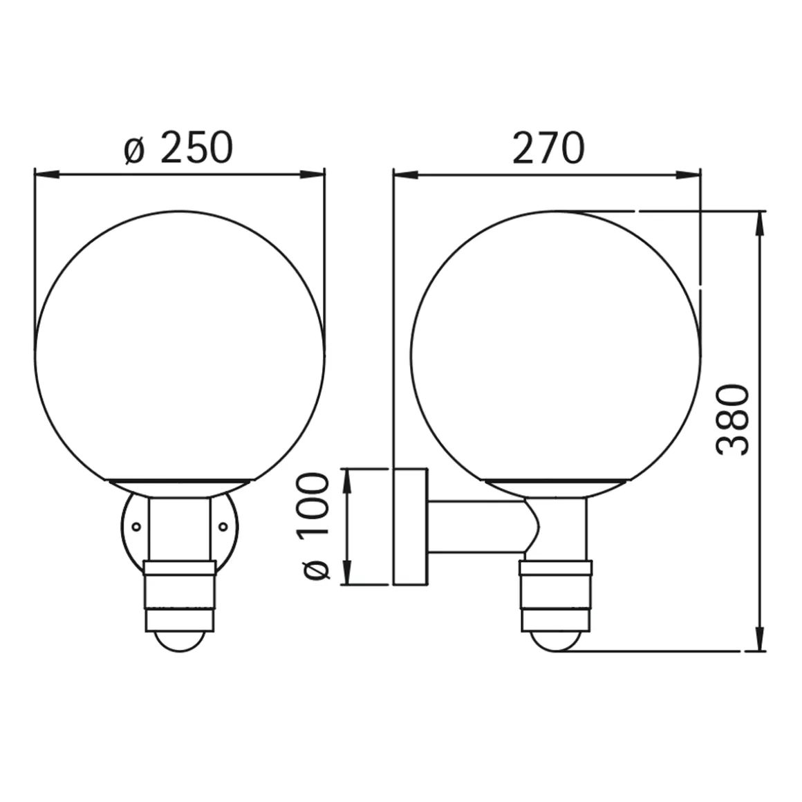 Albert 0641 Außenwandleuchte mit Bewegungsmelder