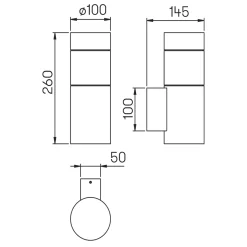 Albert 0274 LED Außenwandleuchte