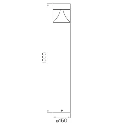 Albert 2275 LED Pollerleuchte