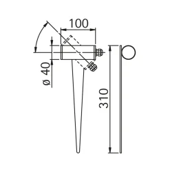 Albert 2433 LED Spießstrahler