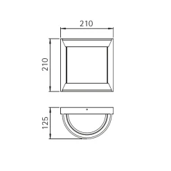 Albert 6388 LED Wand- / Deckenleuchte, Auslaufmodell