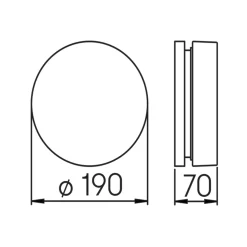 Albert 6307 LED Wand- / Deckenleuchte A, Ø: 19 cm