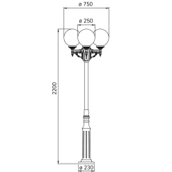 Albert 205 Mastleuchte