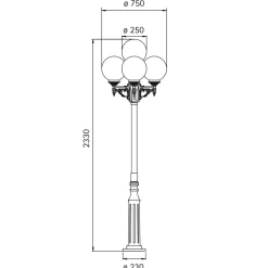 Albert 205 Mastleuchte