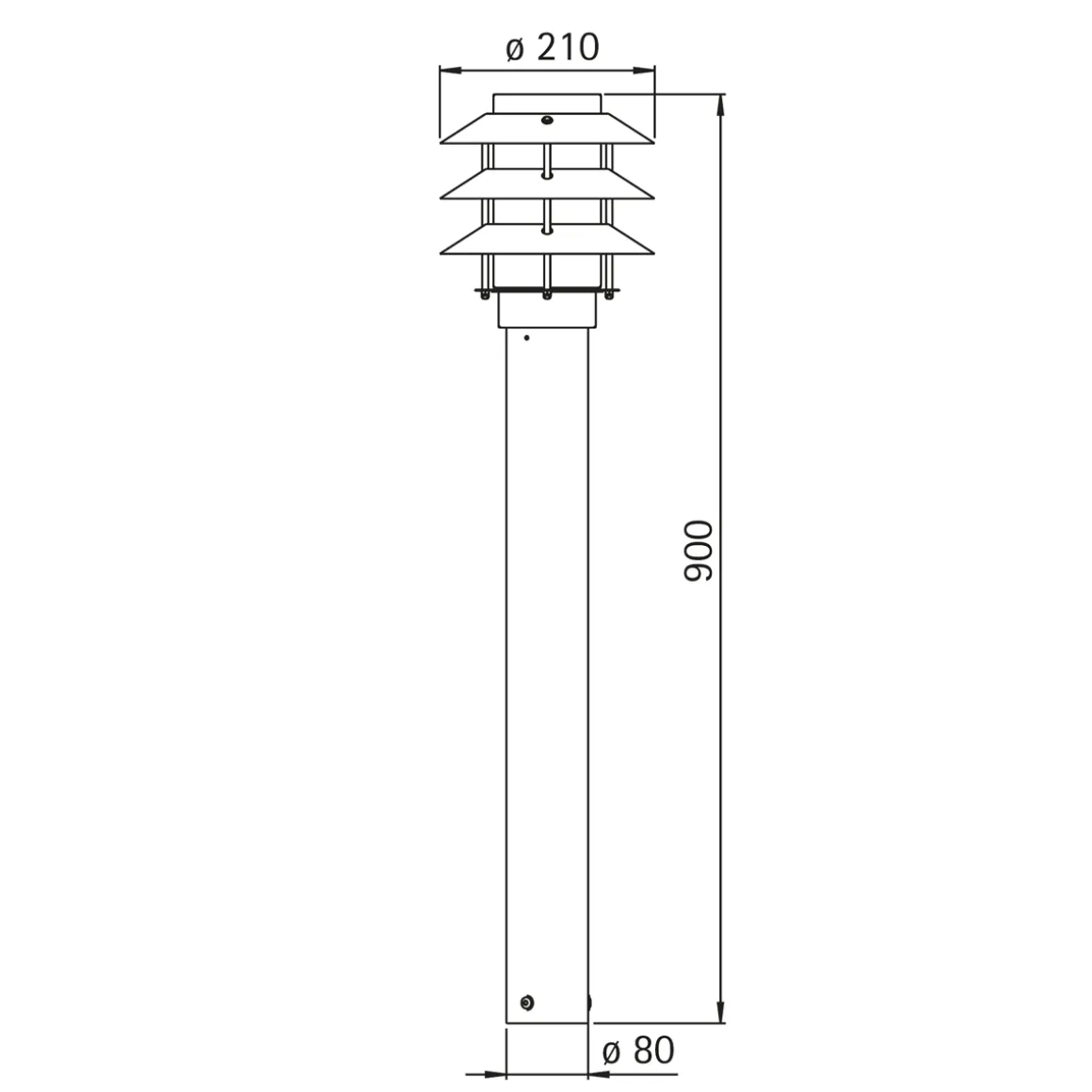 Albert 692256 Pollerleuchte