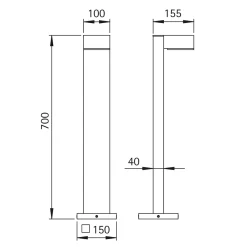 Albert 2228 Pollerleuchte