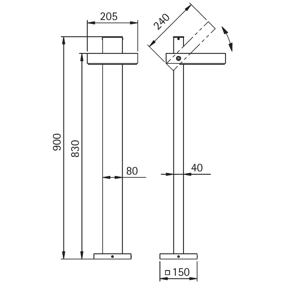 Albert 2091 Pollerleuchte