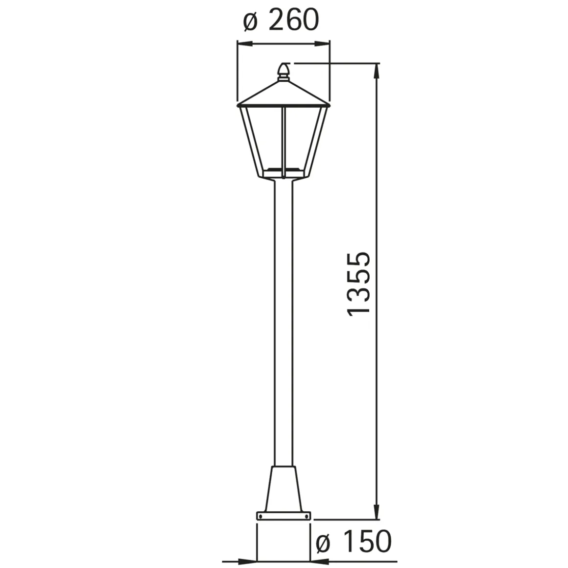 Albert 4129 Pollerleuchte