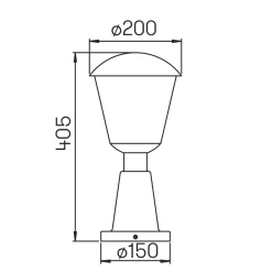 Albert 0554 Sockelleuchte