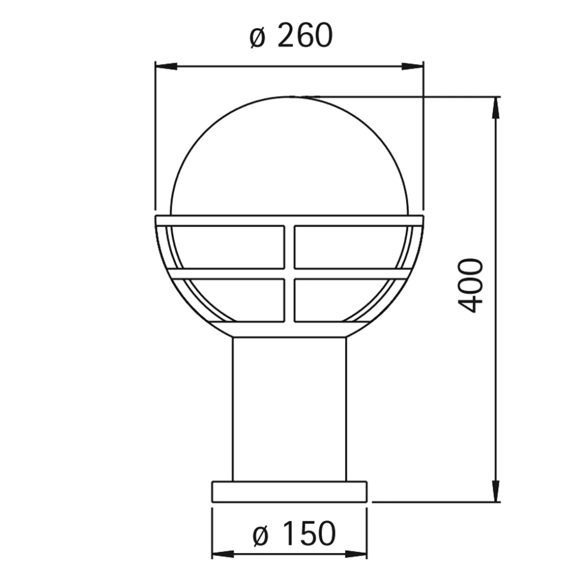 Albert 0520 Sockelleuchte