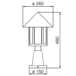 Albert 0539 Sockelleuchte