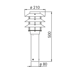 Albert 690500 Sockelleuchte