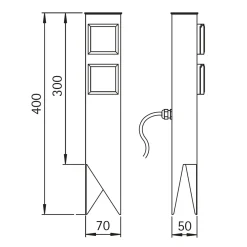 Albert 693300 Steckdosenspieß