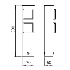 Albert 692200 Steckdosensäule