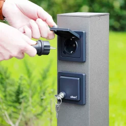 Albert 624412 Steckdosensäule, abschließbar