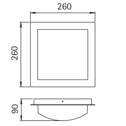 Albert 696205 Wand- / Deckenleuchte
