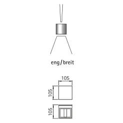 Albert 2371 Wandstrahler, eng/breit