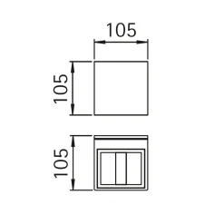 Albert 692374 Wandstrahler, eng/breit