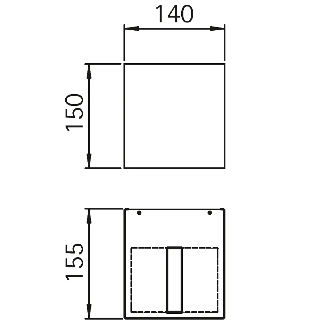 Albert 692413 Wandstrahler, eng/breit