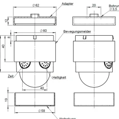 Albert Bewegungsmelder für Leuchten ohne Dauerlichtfunktion