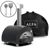 Alfa Forni Moderno Portable Pizzaofen, tragbar, inkl. Tragetasche & Pizza Schaufel Set Medium