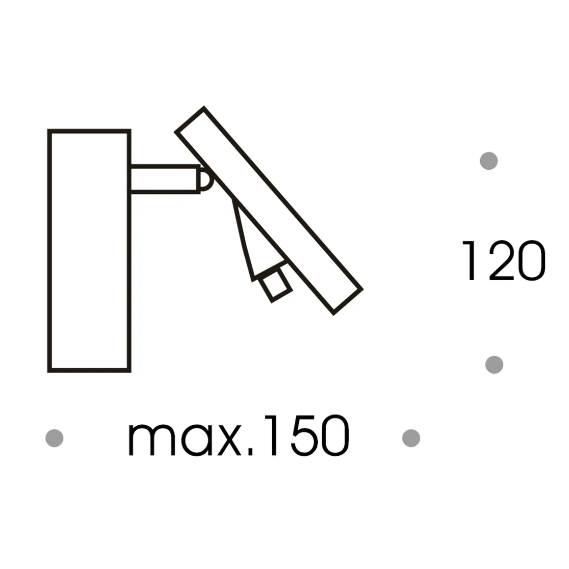 Antidark by Lumexx Dot LED Wandleuchte