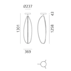 Artemide Arrival LED Soffitto, App-kompatibel