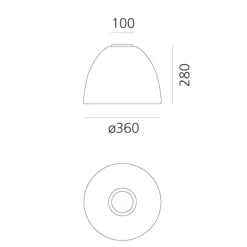 Artemide Nur Mini Soffitto