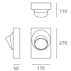 Artemide Outdoor Ciclope LED Außenwandleuchte
